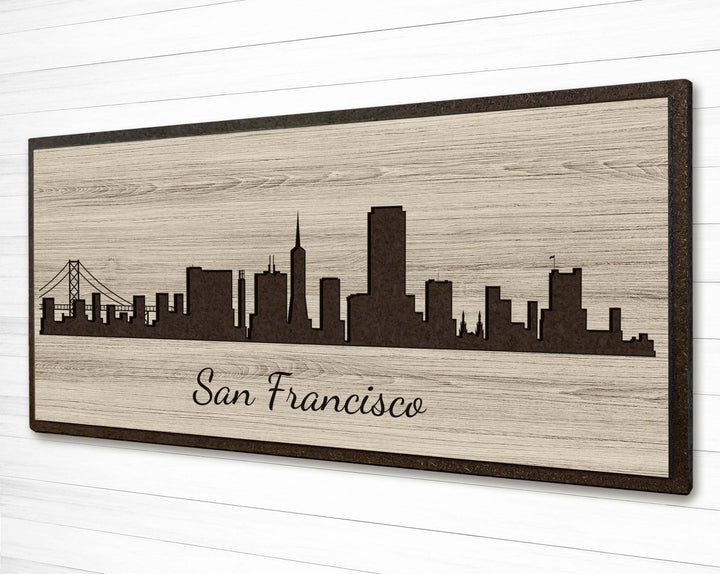 san francisco city skyline wall art