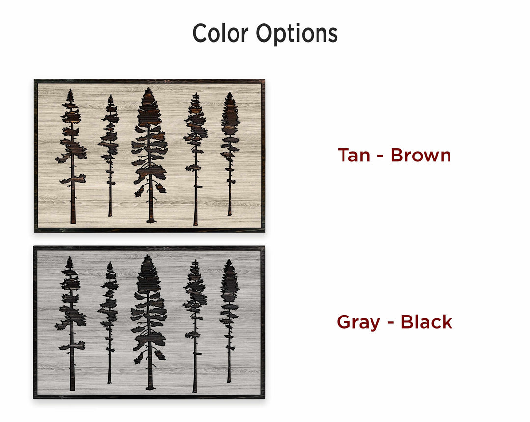 Sequoia Pine Tree Wood Wall Art