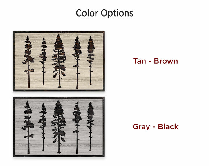 Sequoia Pine Tree Wood Wall Art