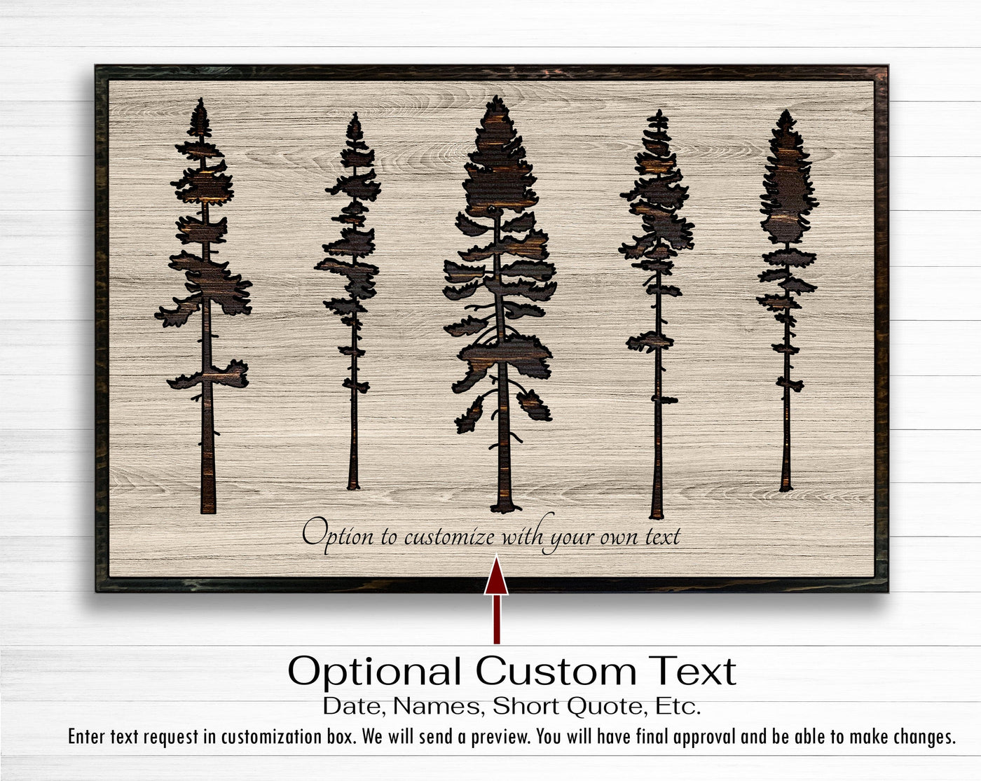 Sequoia Pine Tree Wood Wall Art
