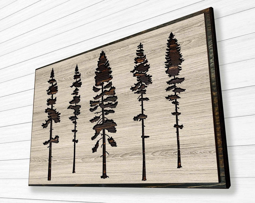 Sequoia Pine Tree Wood Wall Art