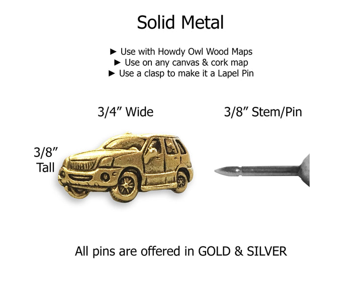 SUV Push Pins Push Pins Howdy Owl 