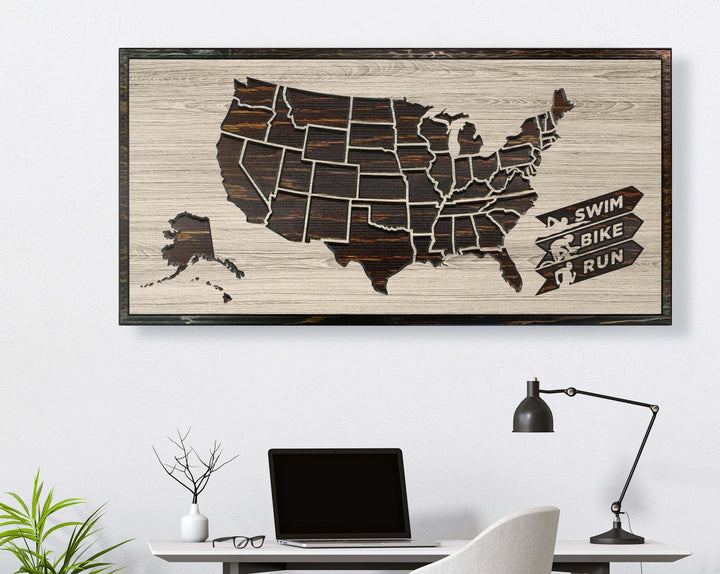Triathalon US Map Picture
