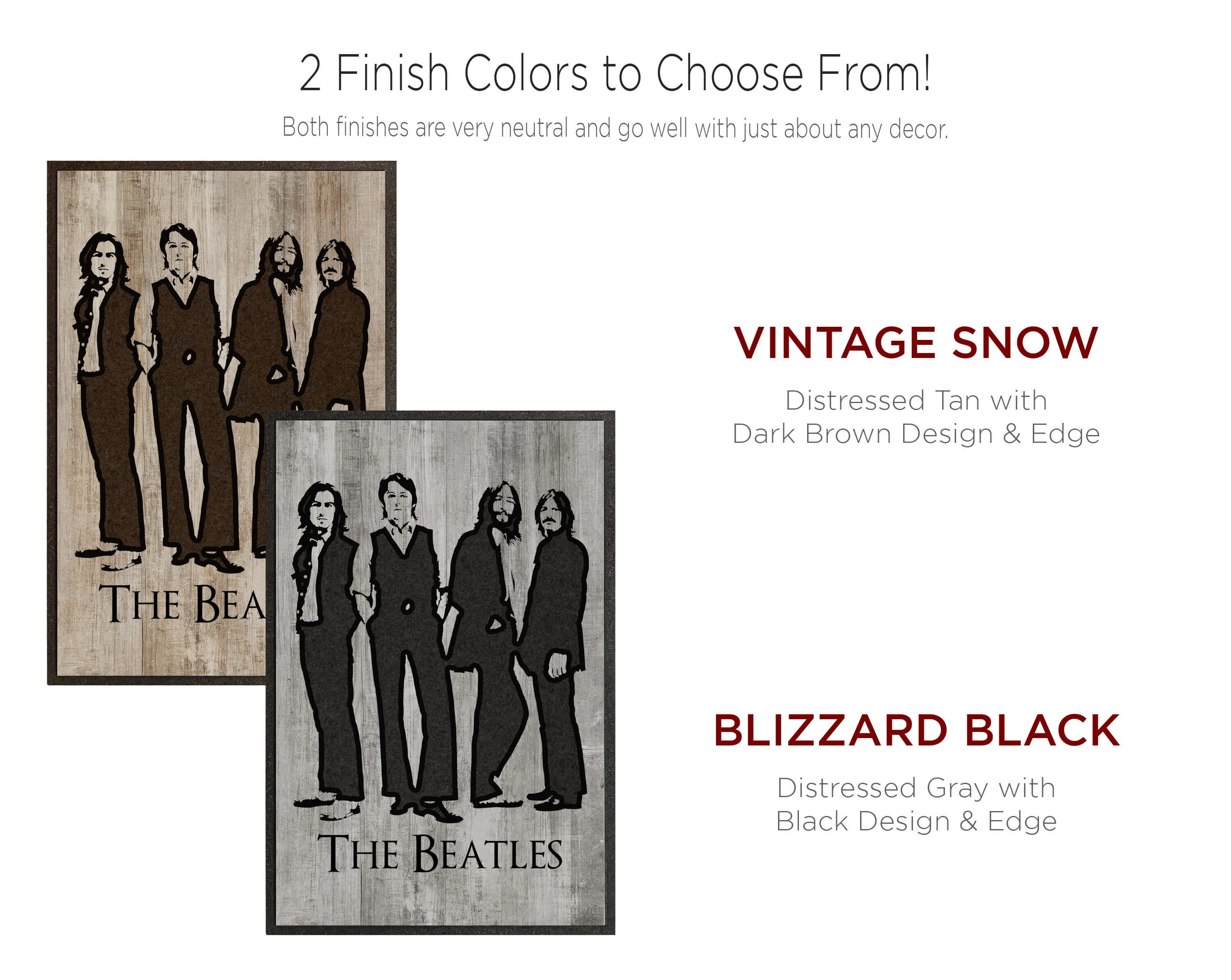 The Beatles Wood Wall Art