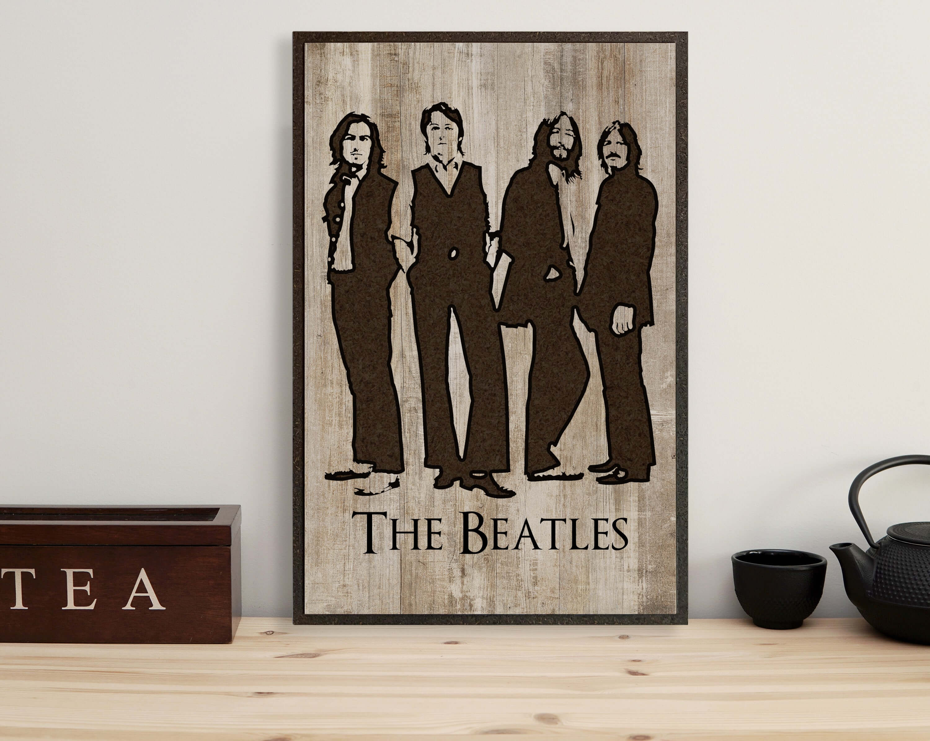 The Beatles Wood Wall Art
