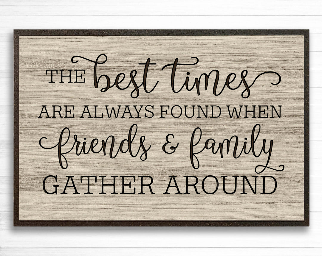 Vintage wood farmhouse quote sign - Welcome Home Sign