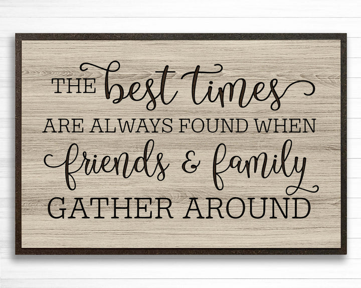 Vintage wood farmhouse quote sign - Welcome Home Sign