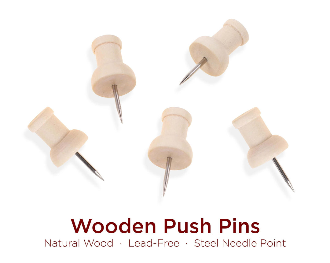 Traditional Wooden Push Pins (Bulk Pricing) Push Pins Howdy Owl 