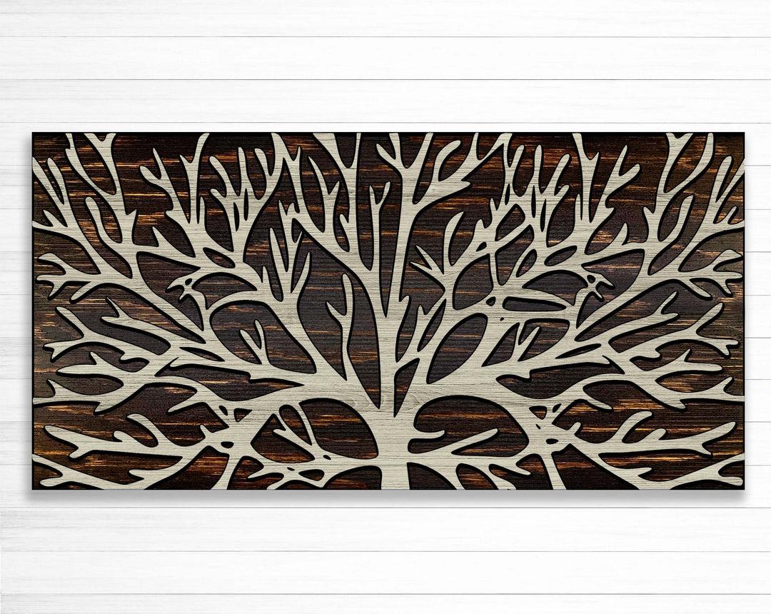 tree wood wall art and custom nature art