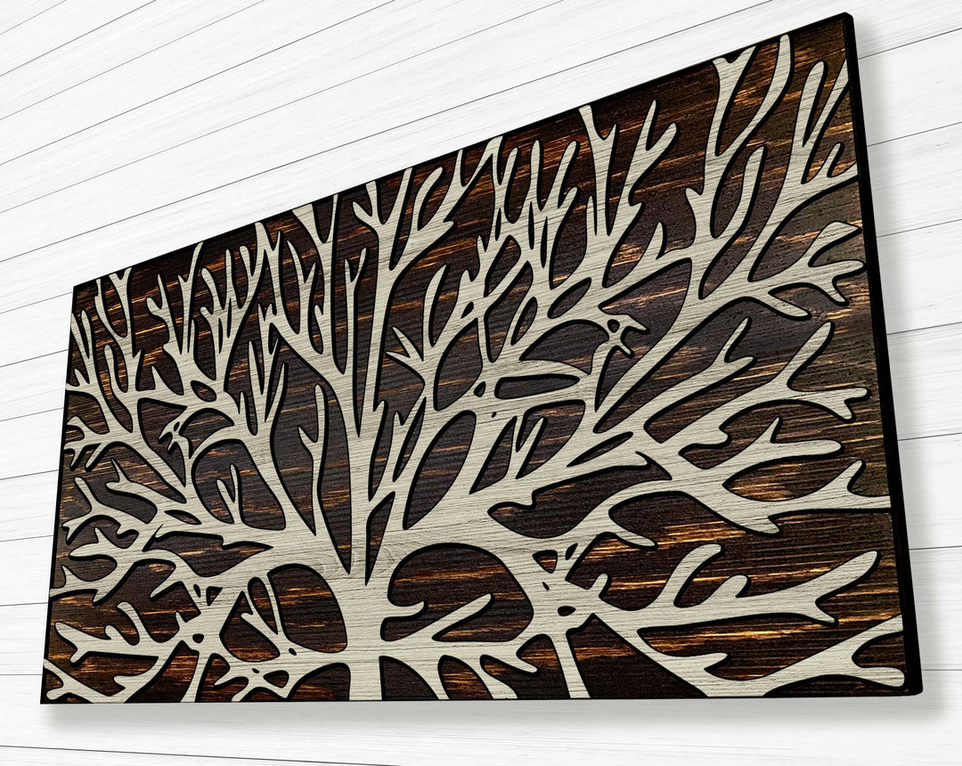 tree wood wall art and custom nature art