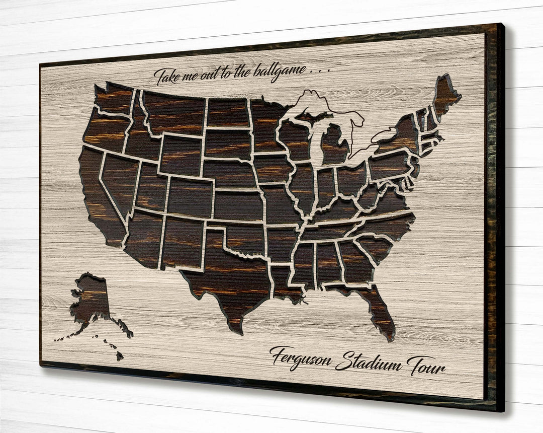 Baseball Stadium Pin Map