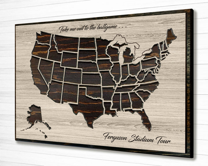 Baseball Stadium Pin Map