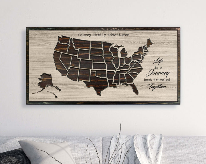 US Map Wall Art