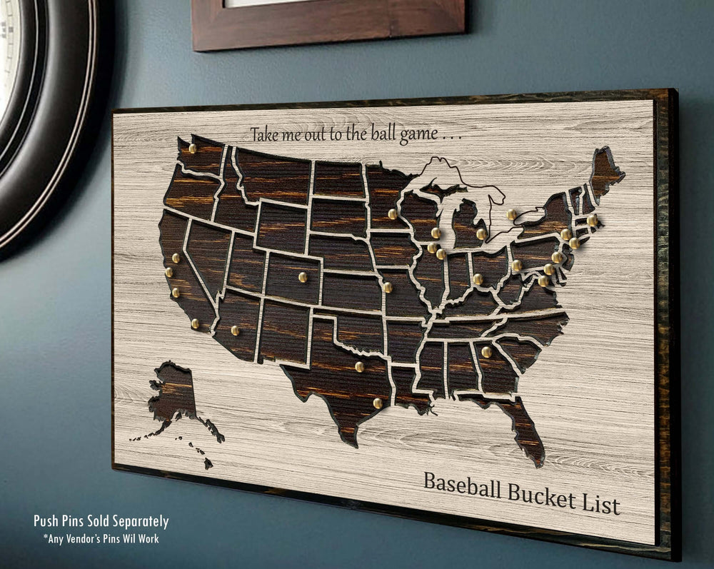 US Baseball Map Picture | Customize Text US Map Howdy Owl 