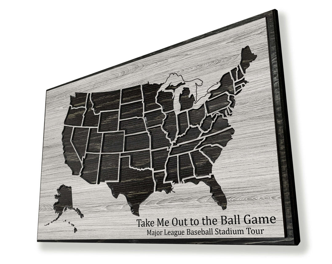 MLB Stadium Push Pin Map