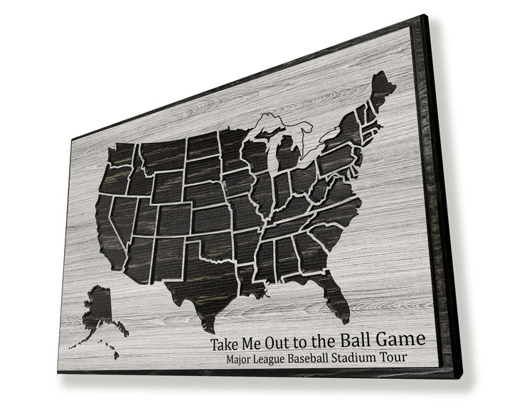 MLB Stadium Push Pin Map