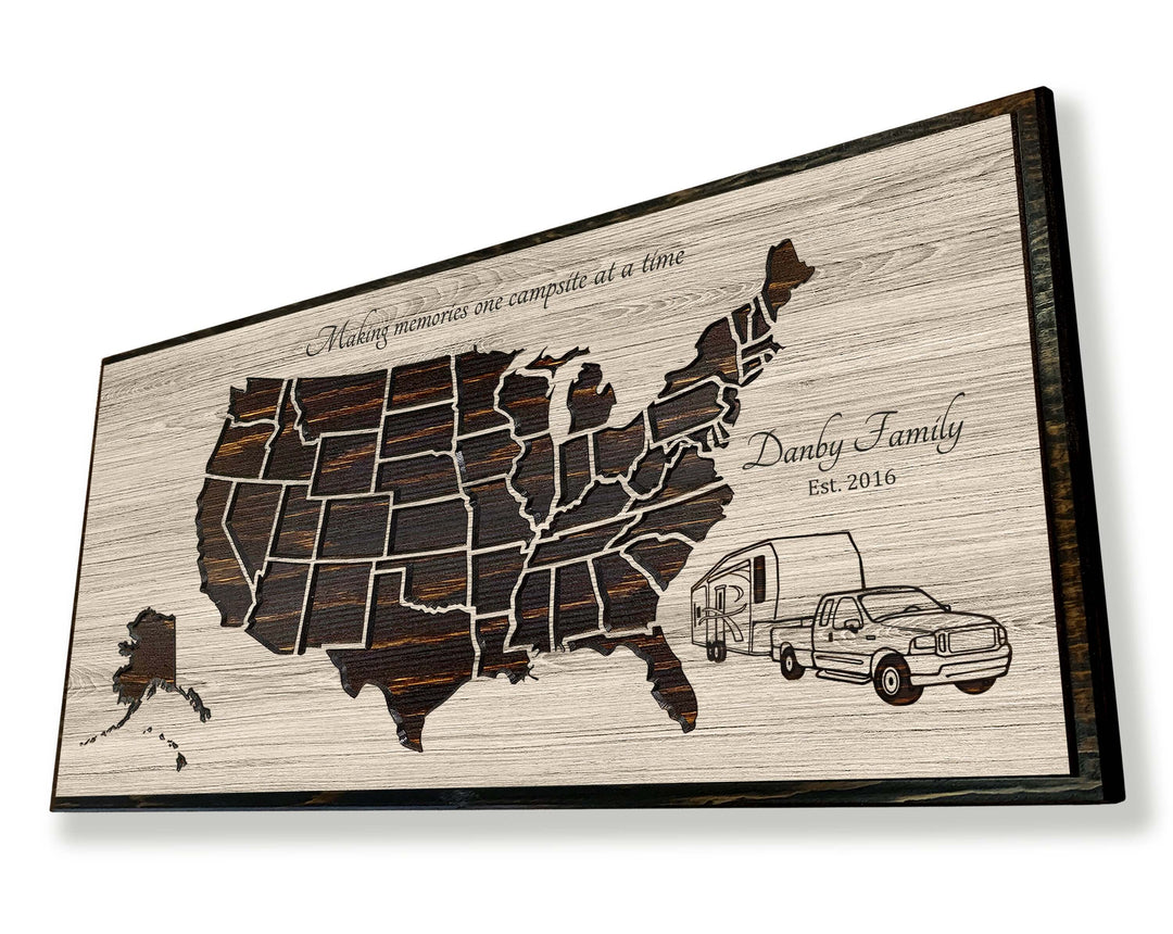 United States Map Picture Push Pin Camping Map