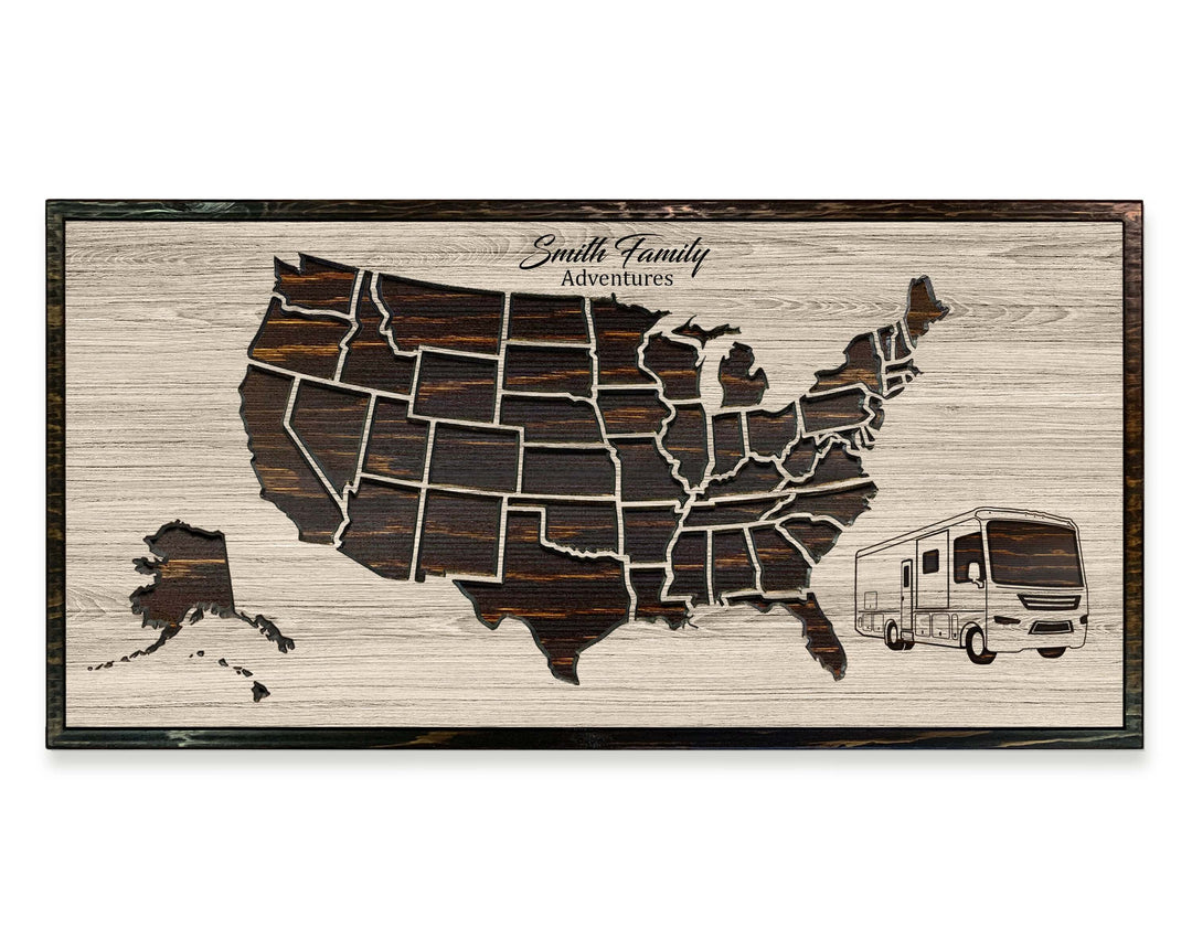 us push pin travel map