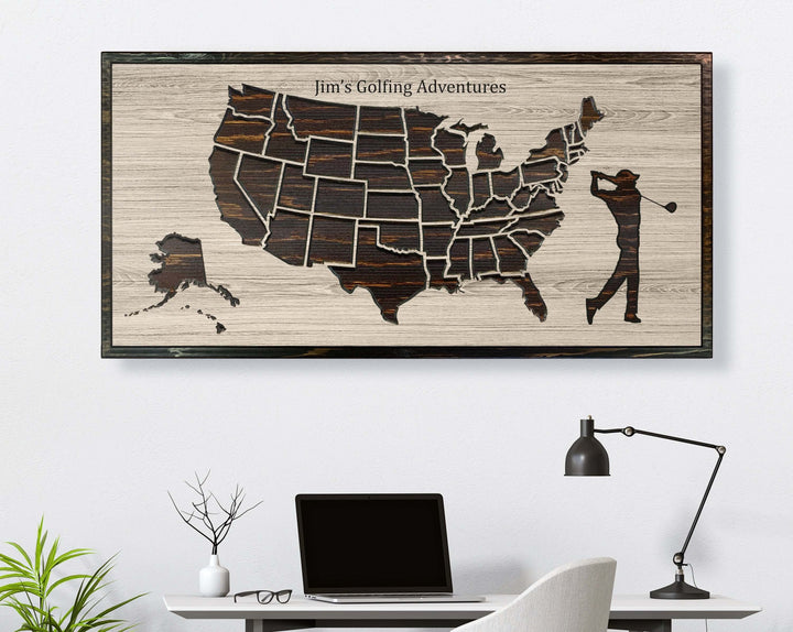 Golfing Map Picture