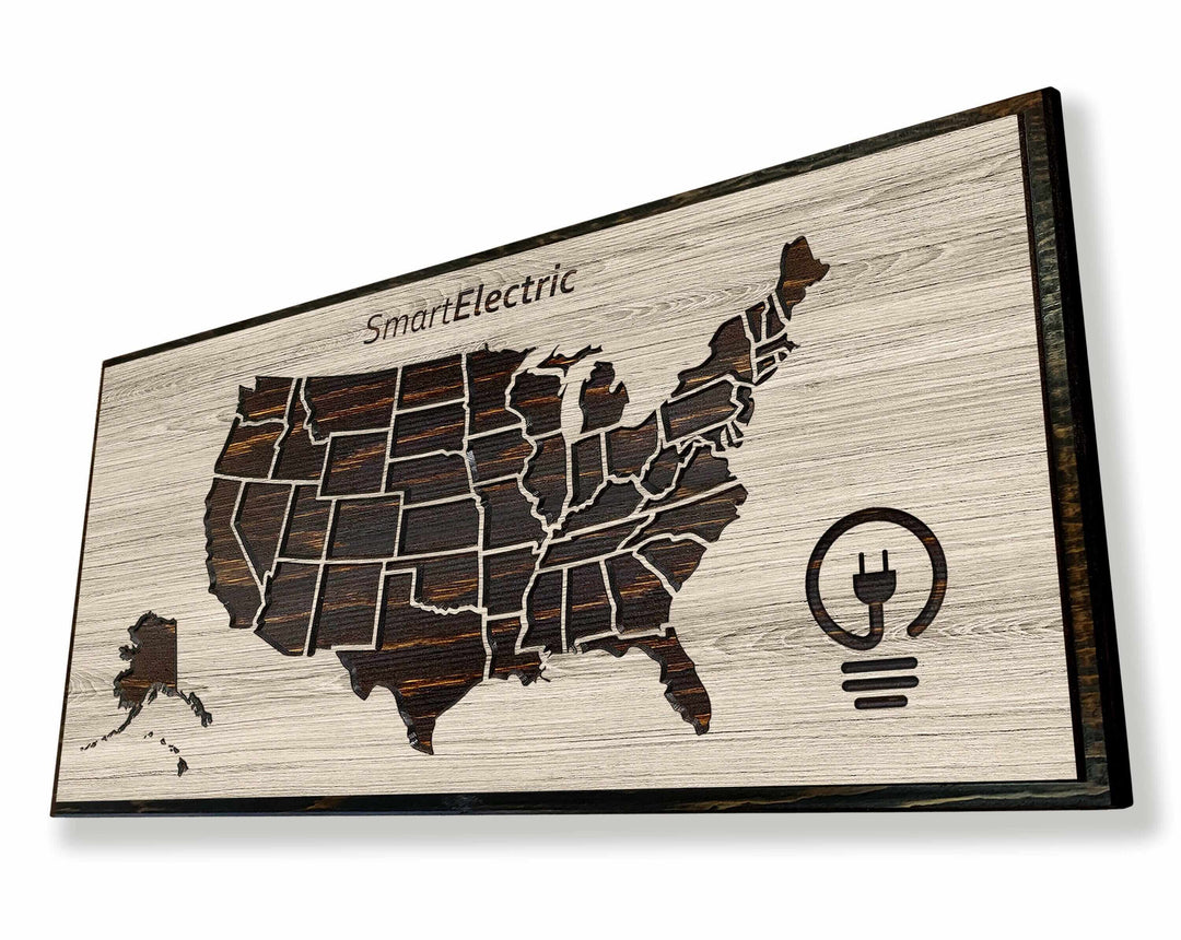 US Map - Business Logo US Map Howdy Owl 