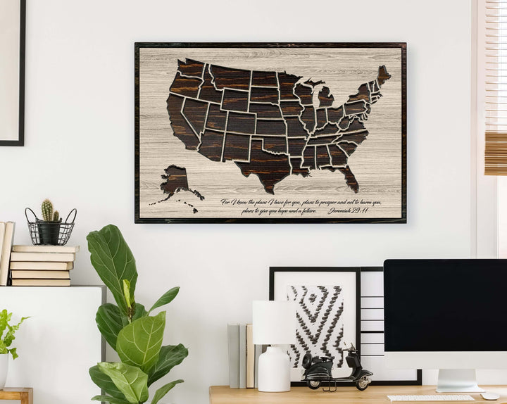 Religious US Pin Map Picture