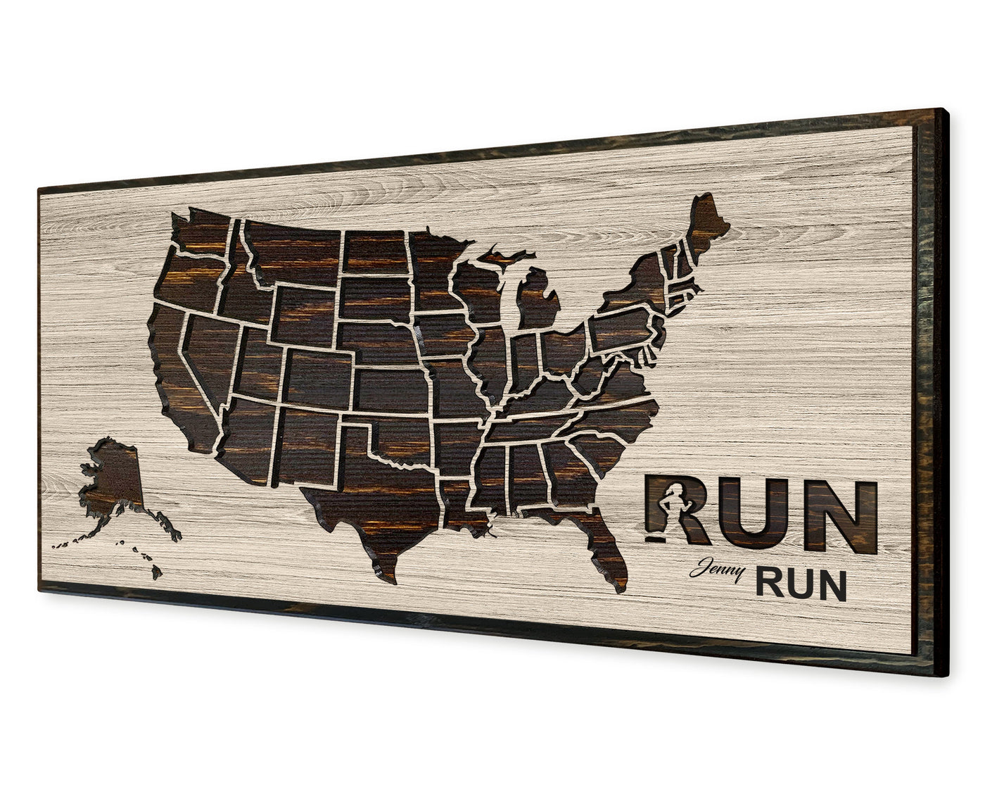 US Map to track Running Adventures