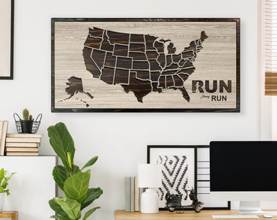 US Running Map Picture