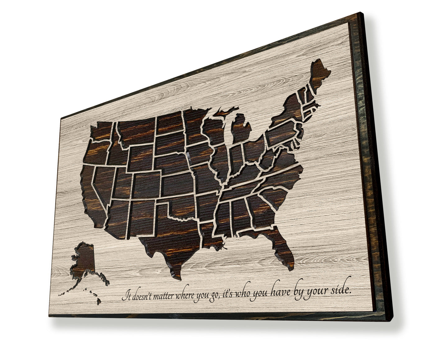 US Map Wall Art Custom Quote