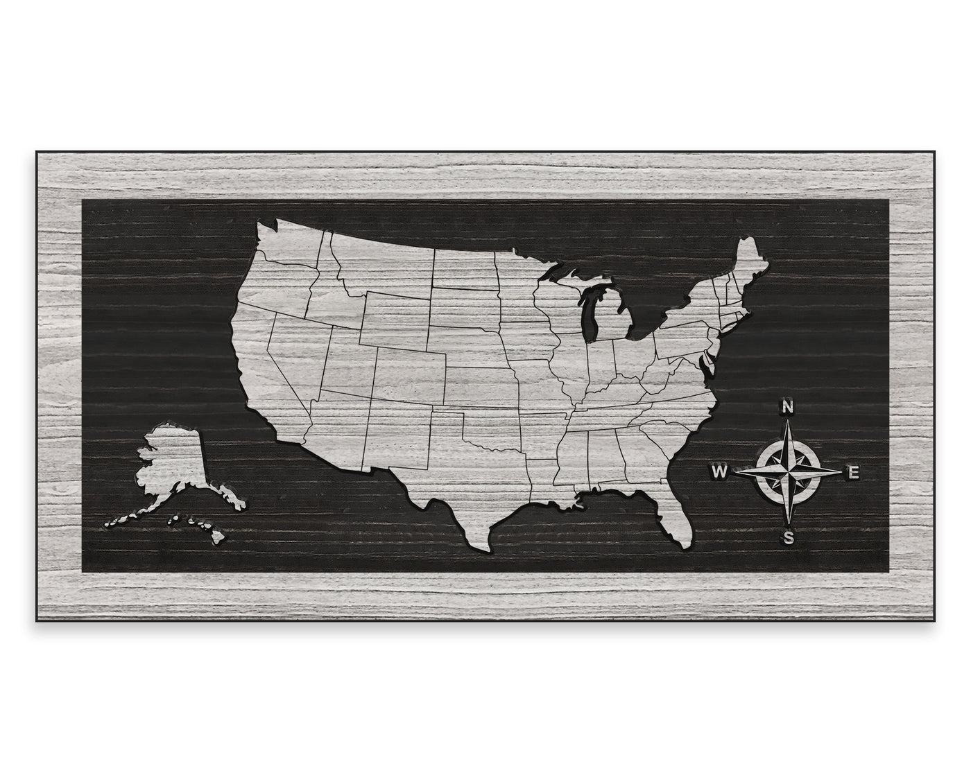 US Map - US Map Wall Art | No Text Option