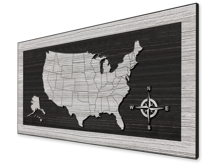 US Map - US Map Wall Art | No Text Option