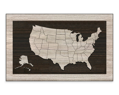 US Map - US Map Wall Art | No Text