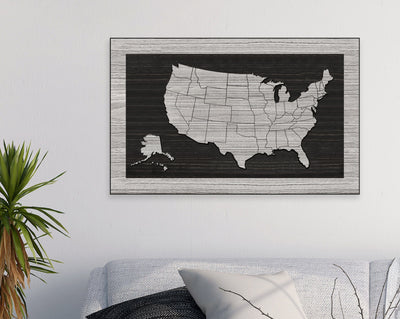 US Map - US Map Wall Art | No Text