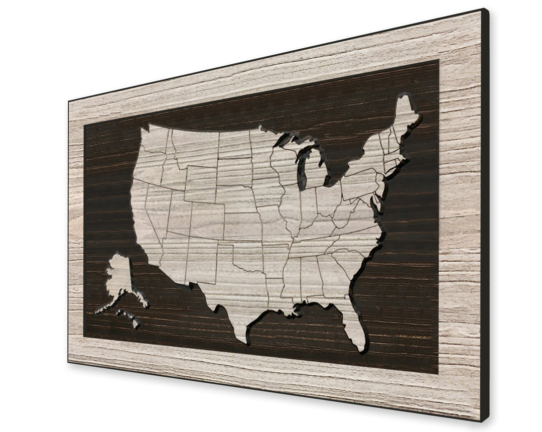 US Map - US Map Wall Art | No Text