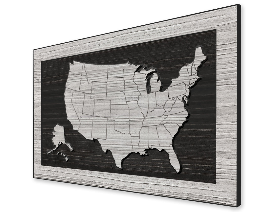 US Map - US Map Wall Art | No Text