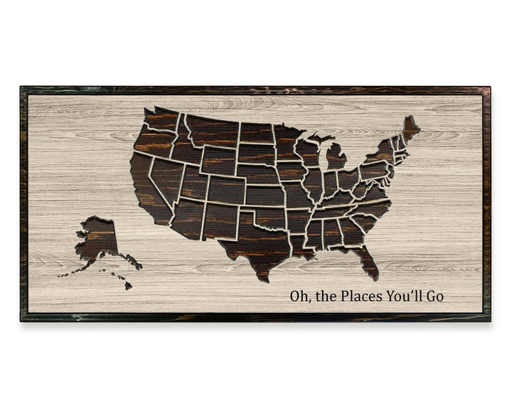 US Map Wall Art