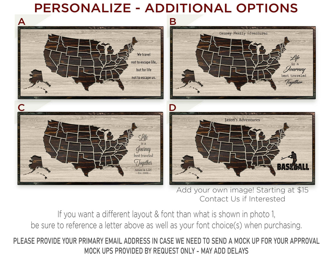 Personalized US Map