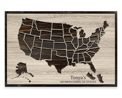 US Map Home Wall Decor