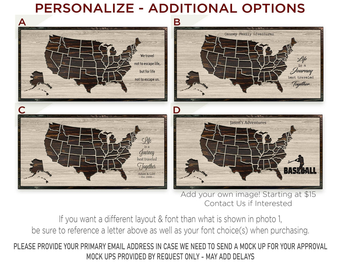 Personalized US Map