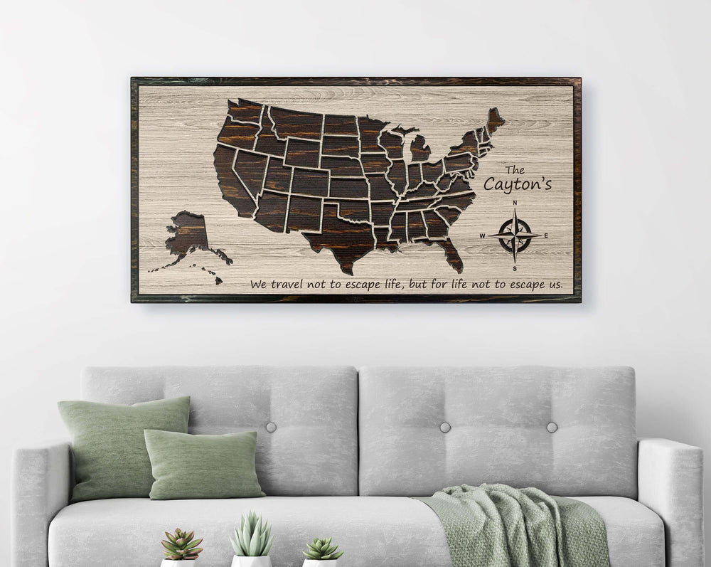 US Push Pin Map Picture