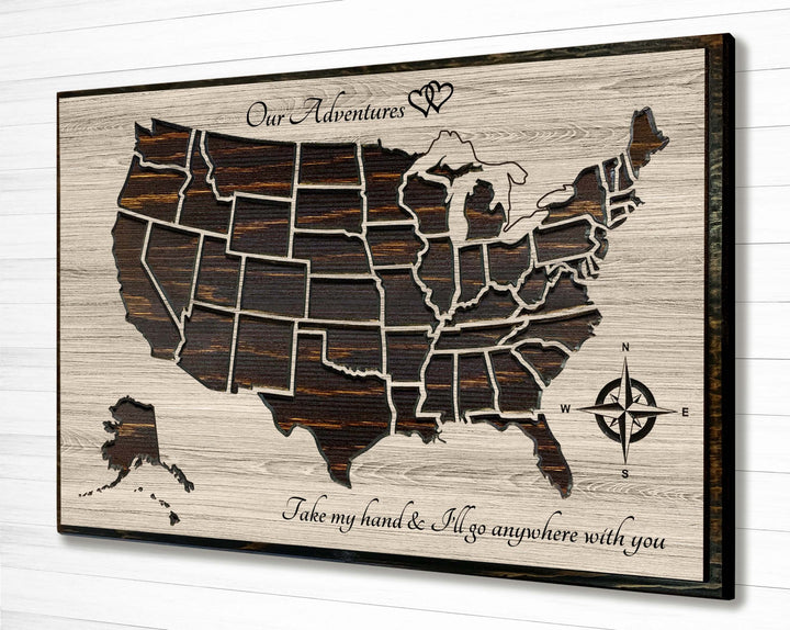 US Push Pin Map Picture