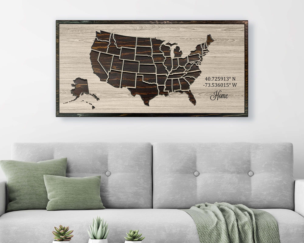 US Push Pin Map Picture