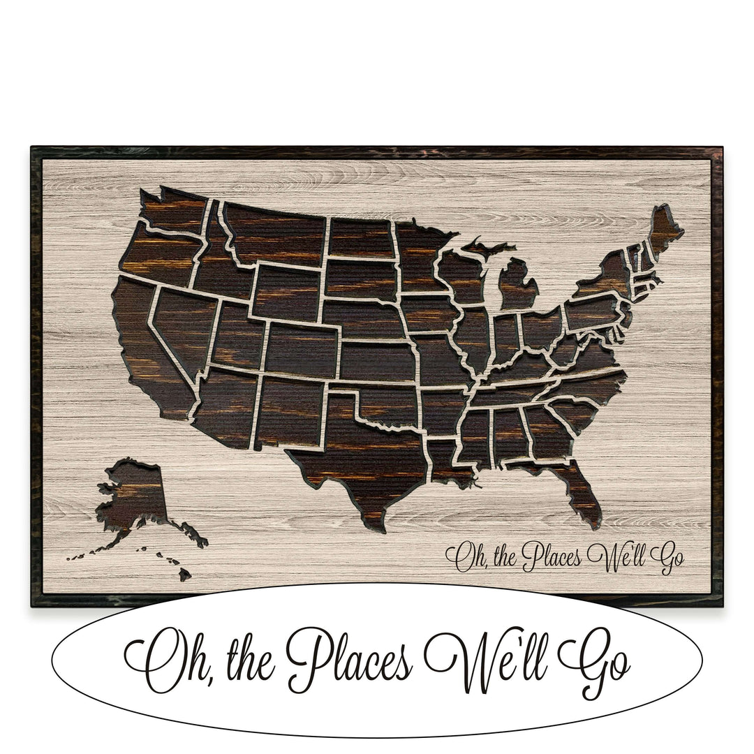 us push pin travel map