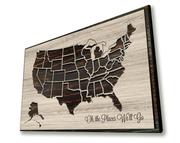 US Push Pin Travel Map