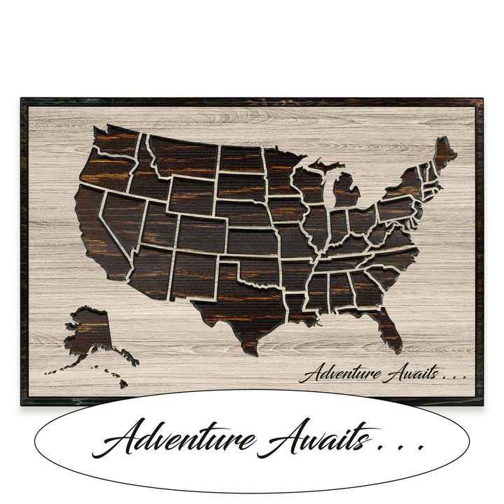 us push pin travel map