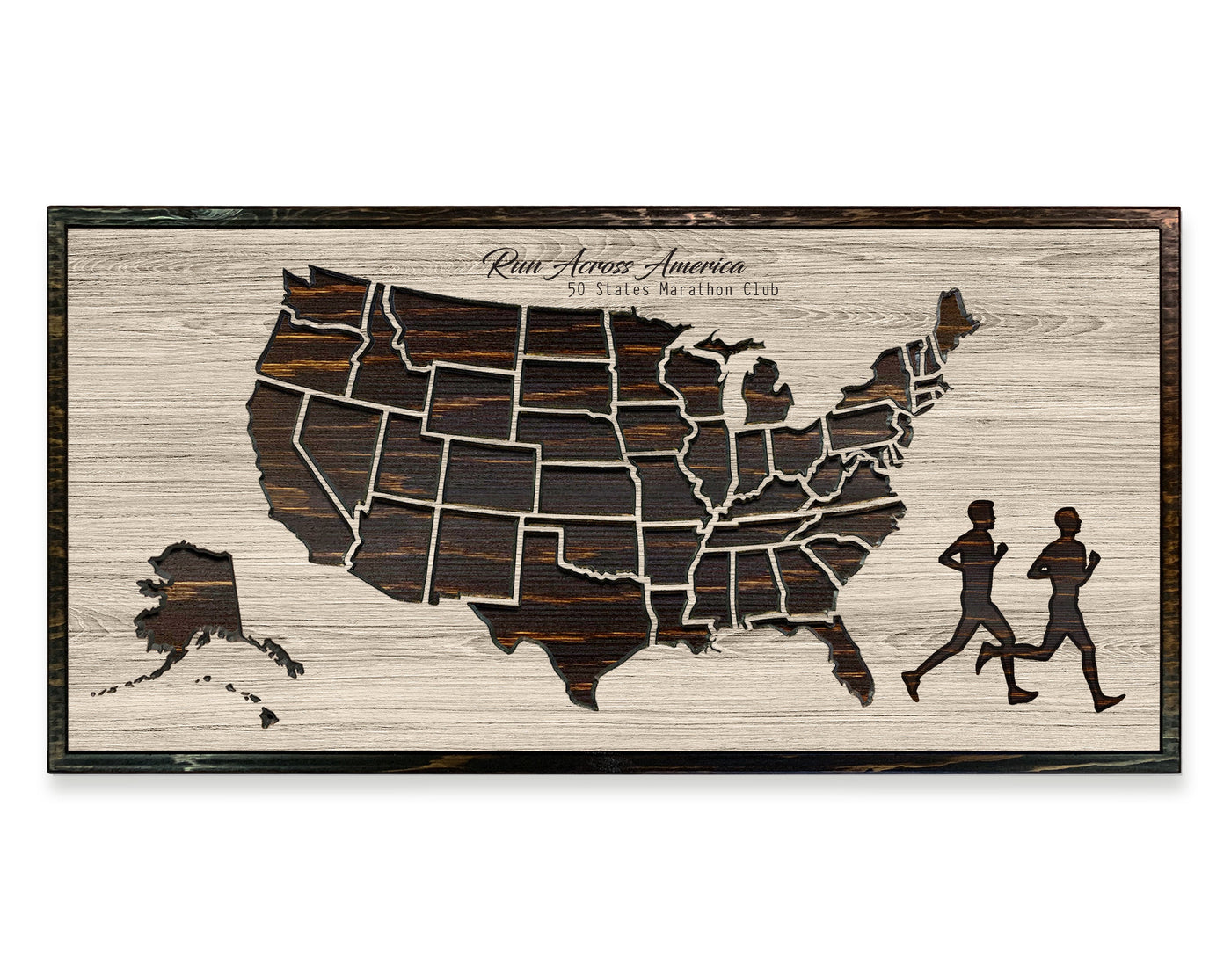 US Map Wall Art for Runners