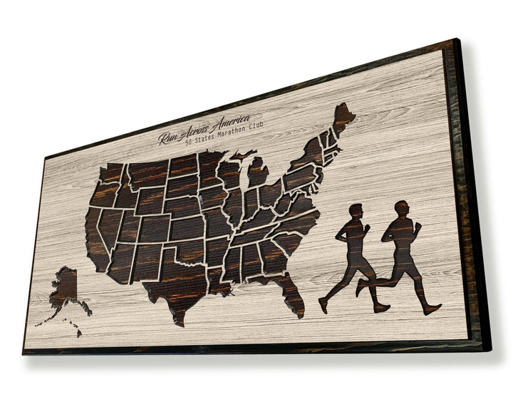Push Pin Running Map United States