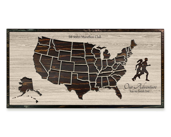 Marathon Running Pin Map