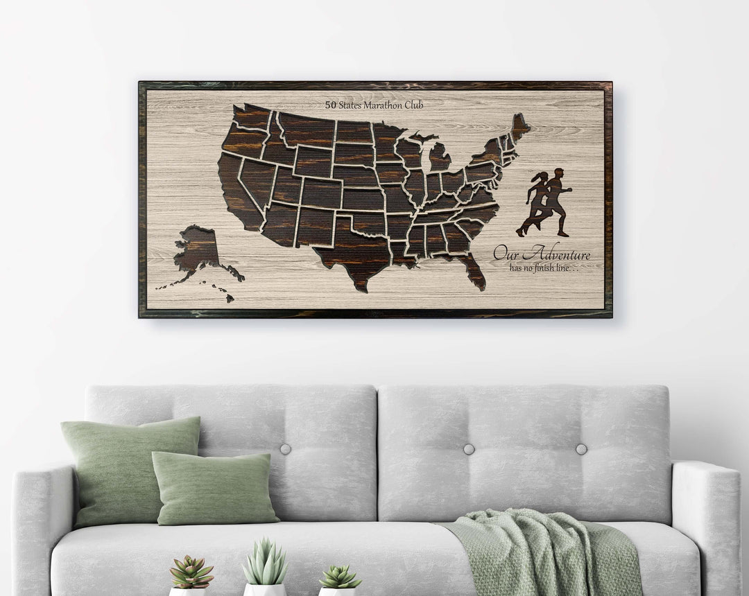 US Running Map Picture
