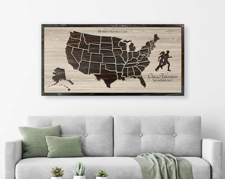 US Running Map Picture
