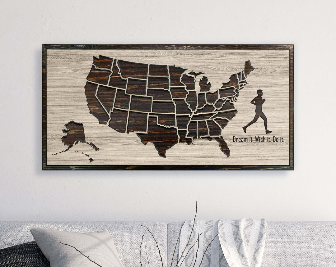 Marathon US Running Map Picture